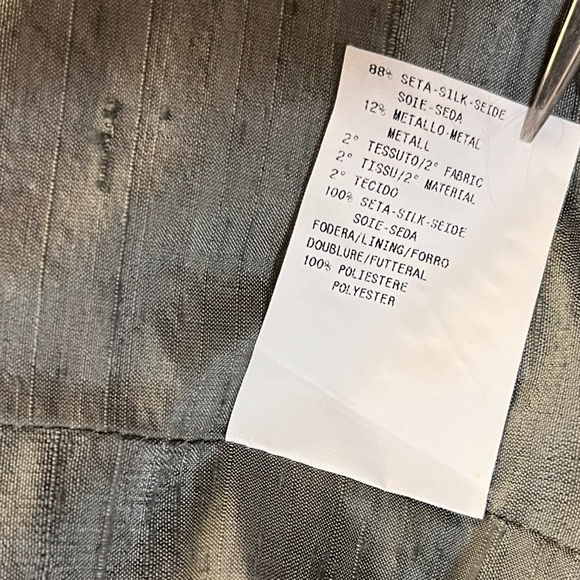 Vintage Armani Collezioni Blazer Jacket 100% Silk Size 8 - Picture 14 of 14